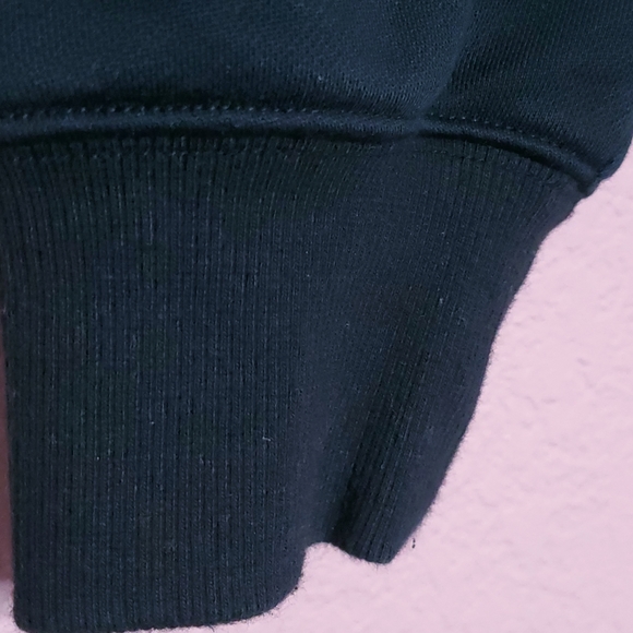 Grey Jason Wu Asymmetrical Oversized Cold Shoulder Satin Trim Sweatshirt - Picture 9 of 15